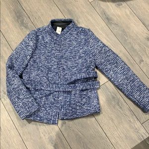 Blue Blazer Jacket with Tie